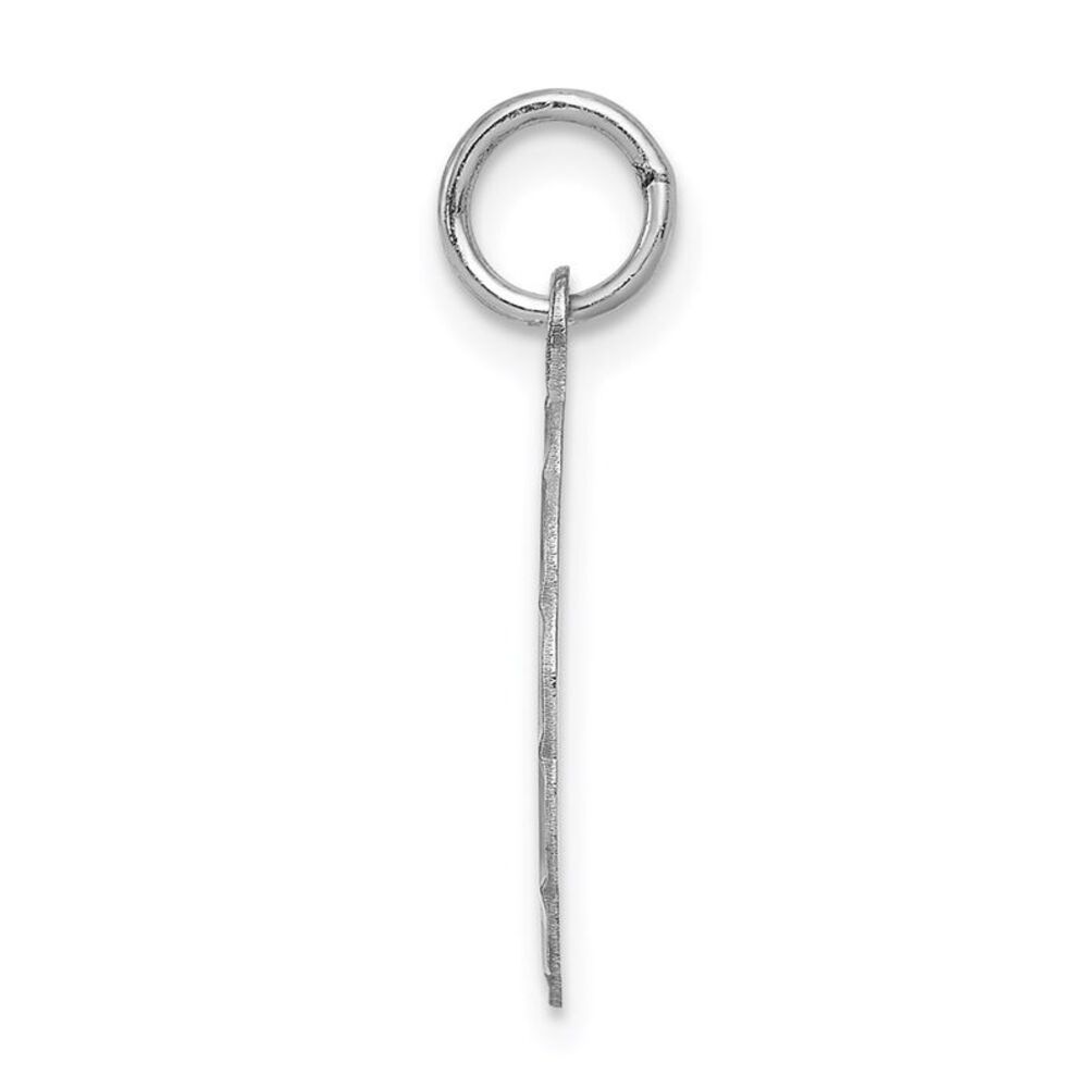Sterling Silver, Sarah Collection 15mm Brocaded Disc Initial B Pendant - Picture 2 of 5